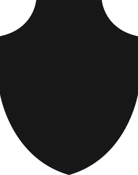 Icono Del Escudo Protege Seguridad Del Escudo Símbolo Calidad Placa — Vector de stock