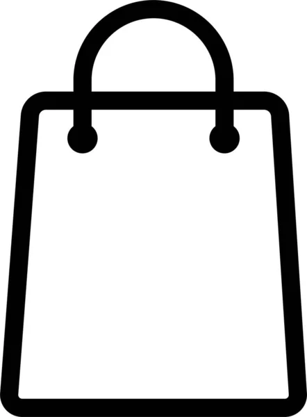 Einkaufstaschen Icon Vektor Papiertüte Vorhanden Produktverkaufstasche Shopping Symbol Logotype — Stockvektor