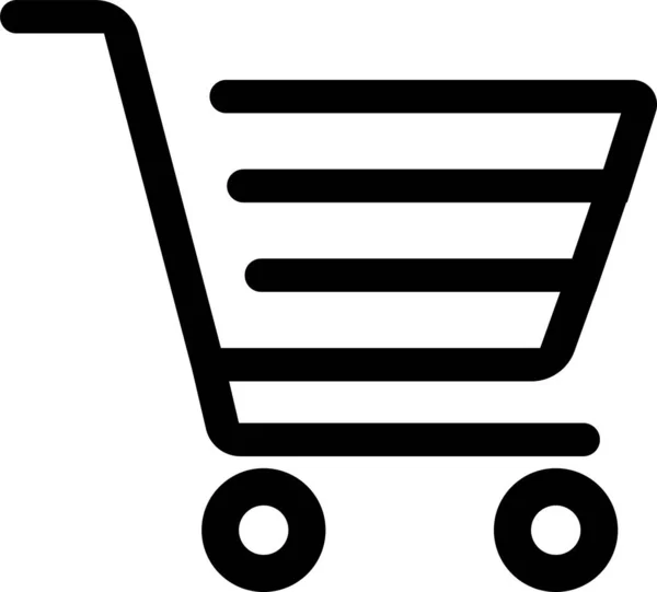 ショッピングカートのアイコン Webストアのショッピングカートアイコン インターネットショップロゴの記号を購入する プロダクトバスケットのイラストを購入する — ストックベクタ