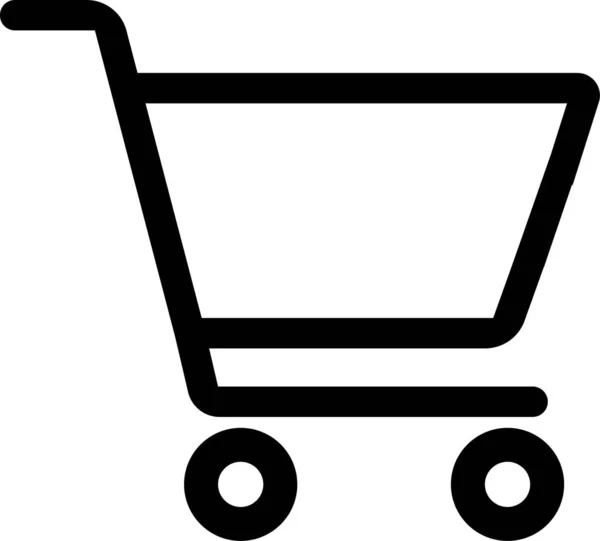 Warenkorb Symbol Webshop Einkaufswagen Symbol Internet Shop Kaufen Logo Symbol — Stockvektor