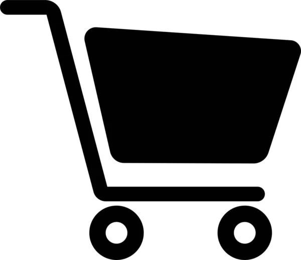 Warenkorb Symbol Webshop Einkaufswagen Symbol Internet Shop Kaufen Logo Symbol — Stockvektor