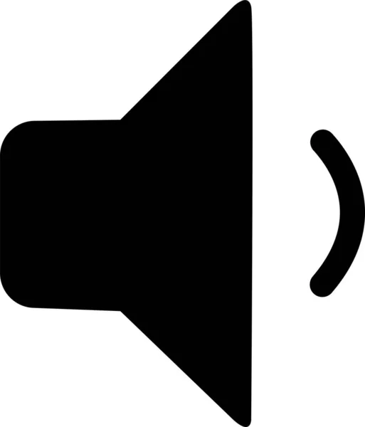 Lautsprecherabnahme Oder Flacher Vektor Mit Geringer Lautstärke — Stockvektor