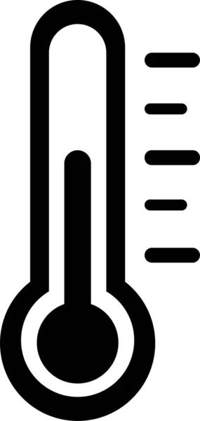 Teploměr Symbol Chladu Znak Počasí Ikona Zařízení Pro Měření Teploty — Stockový vektor