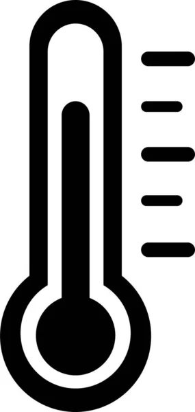 Thermometer Warm Kalt Symbol Wetterzeichen Temperaturmessgeräte Symbol Temperaturskala Symbol Einzelobjekt — Stockvektor