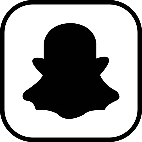 Snapchat Logo Messenger Symbol Realistisches Social Media Logo Snap Chat — Stockvektor