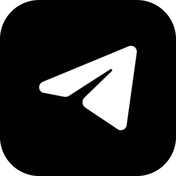 Telegram Logo Messenger Symbol Realistisches Social Media Logo Telegramm Taste — Stockvektor