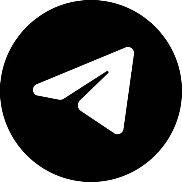 Telegram Logo Messenger Symbol Realistisches Social Media Logo Telegramm Taste — Stockvektor