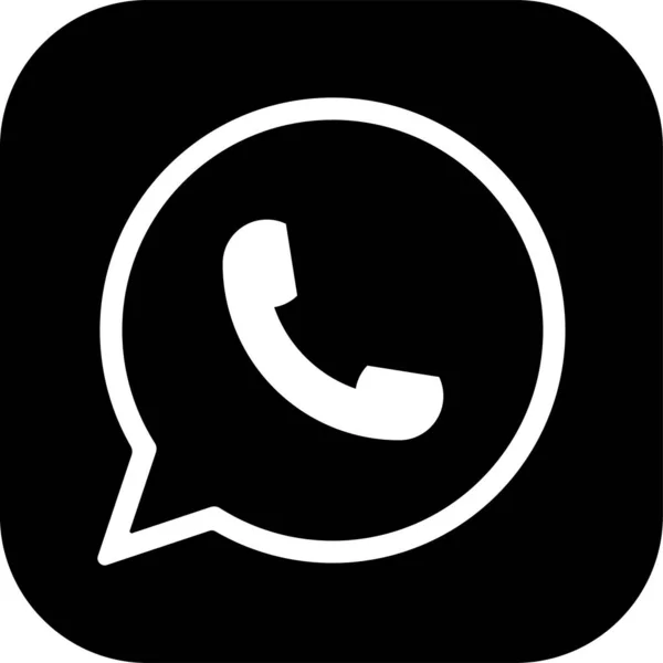 Logo Whatsapp Icono Mensajero Logotipo Realista Las Redes Sociales Qué — Archivo Imágenes Vectoriales