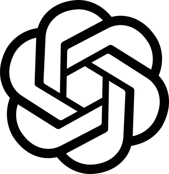 Відкрити Логотип Логотип Chatgpt Чат Бот Додаток Chat Gpt Штучний — стоковий вектор