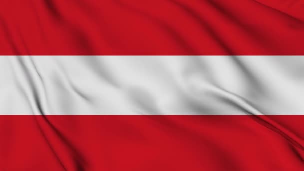 Austria Flag Animation Background Happy Independence Day National Flag Waving — Stock Video