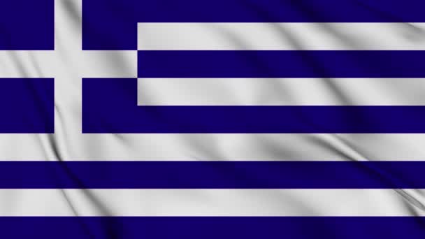 Grèce Animation Drapeau Pour Arrière Plan Bonne Fête Indépendance Drapeau — Video