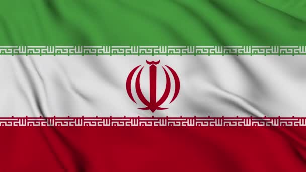 Iran Animation Drapeau Pour Arrière Plan Bonne Fête Indépendance Drapeau — Video