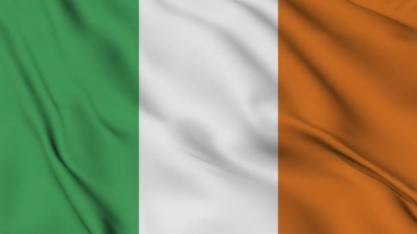 Ivoorkust Vlag Animatie Voor Achtergrond Gelukkige Onafhankelijkheidsdag Nationale Vlag Zwaaien — Stockvideo