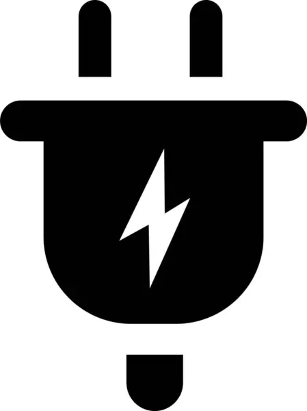 Icona Spina Elettrica Elettricità Simbolo Energetico Concetto Connessione Disconnessione Concetto — Vettoriale Stock