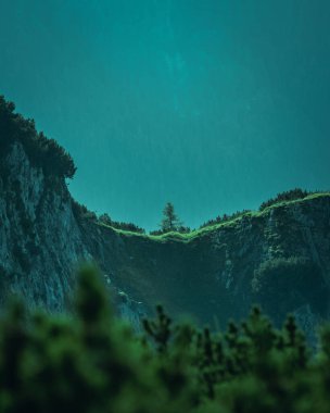 Avusturya 'daki dağların en üst manzarası