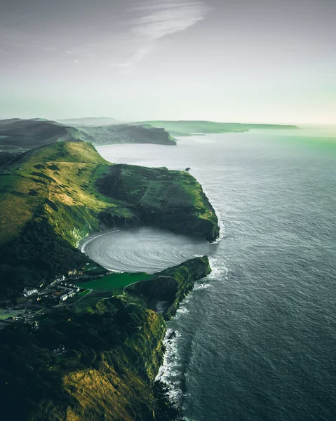 Ngiltere Deki Uçurum Deniz Manzarası — Stok fotoğraf