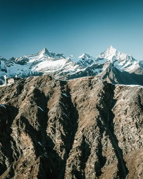 Κάτοψη Των Βουνών Στην Ελβετία — Φωτογραφία Αρχείου