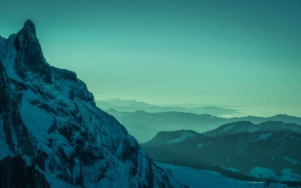 Warstwy Gór Szwajcarii — Zdjęcie stockowe