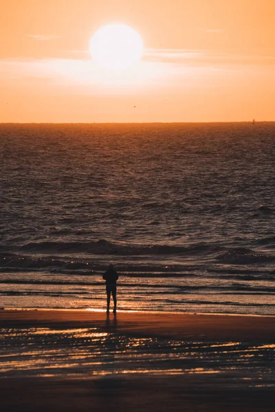 stock image Sunset and light in Bretagne of France