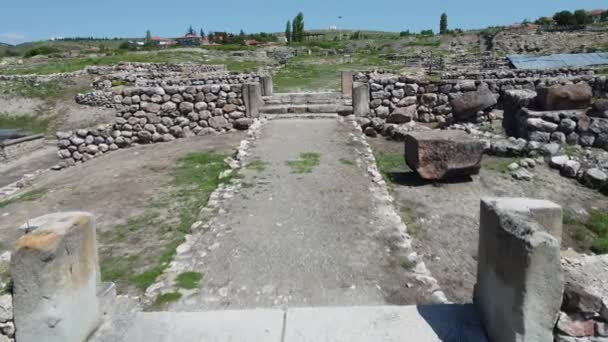 Hittite Ancient City Alacahoyuk Hitites Alaca Hoyuk — Stockvideo