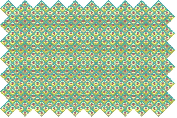 Patrón Geométrico Sin Costuras Con Formas Simples Tonos Verde Terracota — Archivo Imágenes Vectoriales