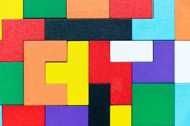 Colorful geometric shape background with copy space