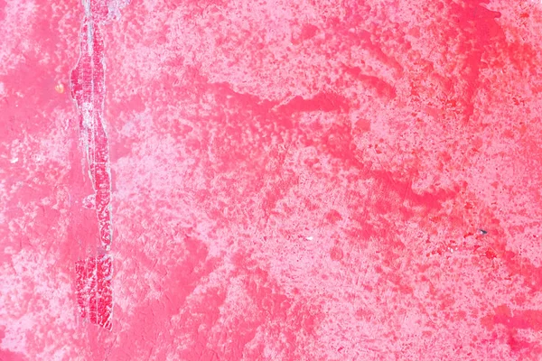Grunge Incrinato Colore Rosso Rosa Muro Cemento Con Texture Sfondo — Foto Stock
