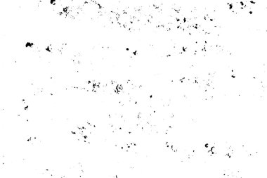 Grunge siyah ve beyaz dokulu arka plan kaşıdı. Soyut karışıklık ve sıkıntılı öğe. (vektör