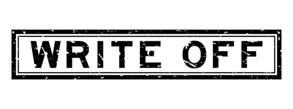 Grunge Μαύρο Διαγράψτε Λέξη Τετράγωνο Σφραγίδα Καουτσούκ Σφραγίδα Λευκό Φόντο — Διανυσματικό Αρχείο