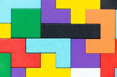 Colorful geometric shape background with copy space