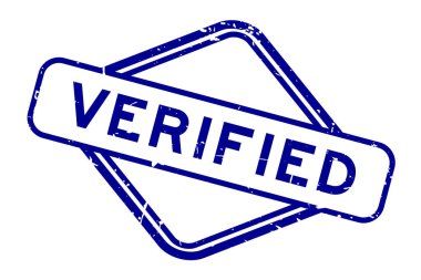 Grunge mavi sözcüğü beyaz arka planda lastik mühür damgası