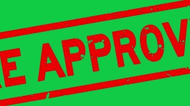 Grunge kırmızı Kare Kare Mühür mührü beyaz arkaplan üzerine yakınlaştır