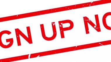 Grunge kırmızı işareti şimdi kelime kare kauçuk mühür beyaz arka planda yakınlaştır