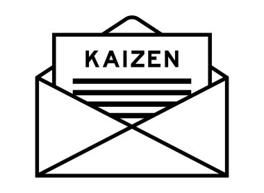 Başlık olarak kelime kaizen ile zarf ve harf işareti