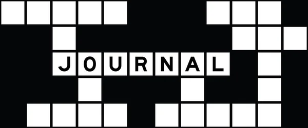 Alphabet Letter Word Journal Croswords Puzzle Background — Vetor de Stock