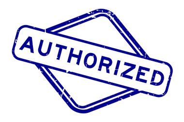 Grunge mavi sözcüğü beyaz arka planda lastik mühür