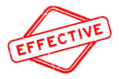 Grunge kırmızı etkili kelime beyaz arka planda lastik mühür