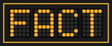 Turuncu renk, siyah arkaplanda kelimenin tam anlamıyla pankart oluşturdu