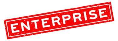 Grunge kırmızı işletme kelime kare kauçuk mühür beyaz arka planda