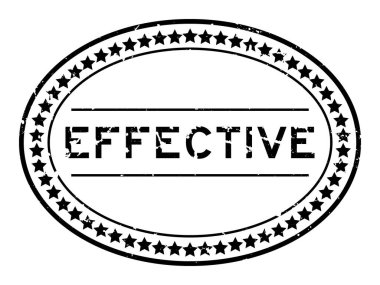 Grunge black effective word oval rubber seal stamp on white background