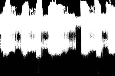 Beyaz arkaplanda Grunge siyah dokusu (vektör). Dekorasyon, yaşlanma veya eski katman için kullan