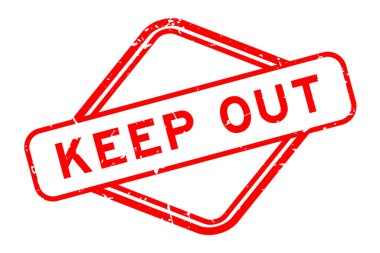 Grunge kırmızısı, beyaz arkaplanda lastik mühür damgası olsun.