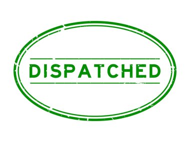 Grunge Green, beyaz arka planda oval lastik mühür damgası gönderdi.