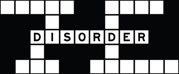 Alphabet Lettre Dans Trouble Mot Sur Fond Puzzle Mots Croisés — Image vectorielle