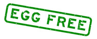 Grunge yeşil yumurtası beyaz arka planda kare kauçuk mühür damgası