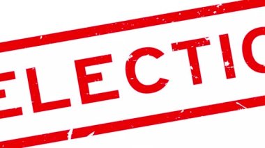 Grunge kırmızı seçili sözcük kare kauçuk mühür beyaz arkaplanda yakınlaştır