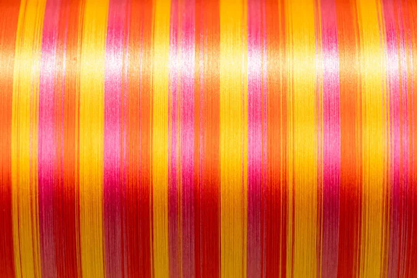 Cerrado Fondo Multicolor Naranja Amarillo Rojo Hilo Texturizado Enfoque Centro — Foto de Stock
