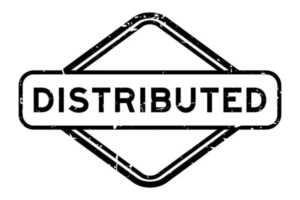 Grunge Black Distributed Word Rubber Seal Stamp Auf Weißem Hintergrund — Stockvektor