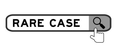 Beyaz zemin üzerinde büyüteç simgesi olan kelime nadir durumda arama paneli