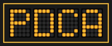 Siyah arkaplan üzerinde PDCA (Planın kısaltması kontrol eylemi) ile turuncu renk başlıklı pankart